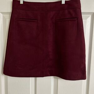 Loft faux suede skirt